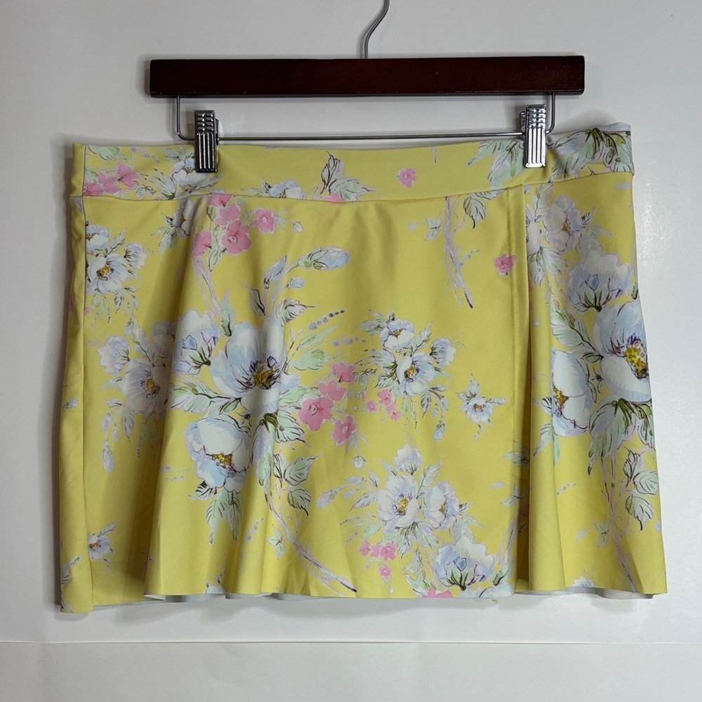 💐3/$15 Floral Yellow Bathing Suit Bottom Skirt - Picture 4 of 7